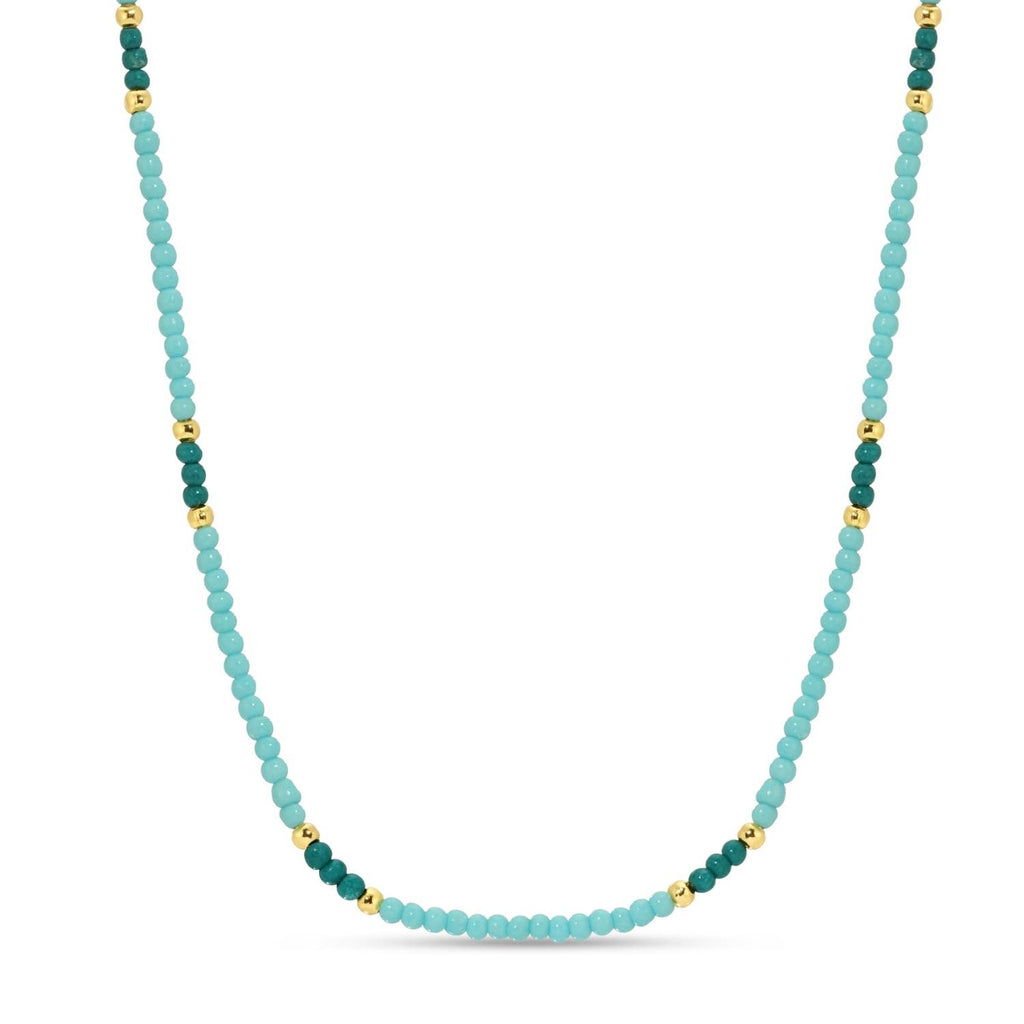 Splendid Iris - Sale - Delicate Seed Bead Necklaces - Assorted: Taupe/Peach/Grey