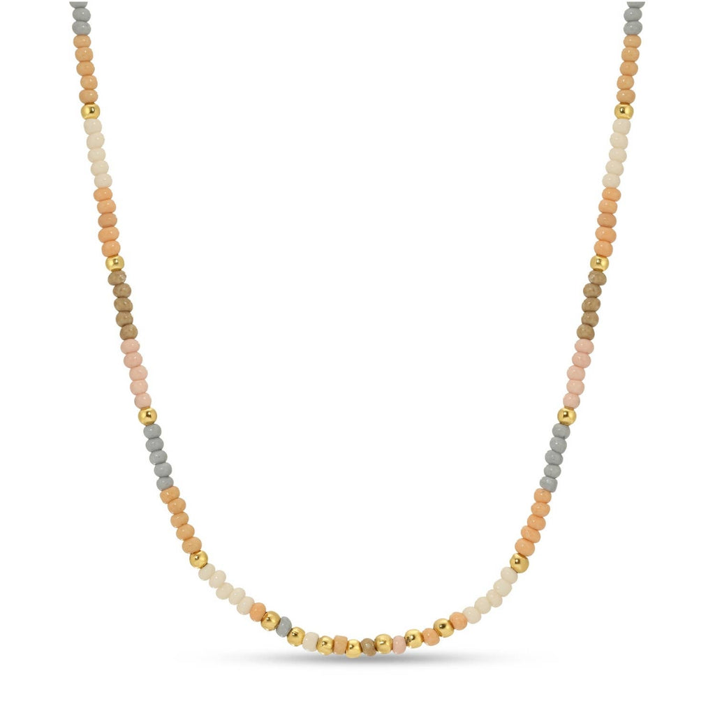 Splendid Iris - Sale - Delicate Seed Bead Necklaces - Assorted: Black/Grey/White