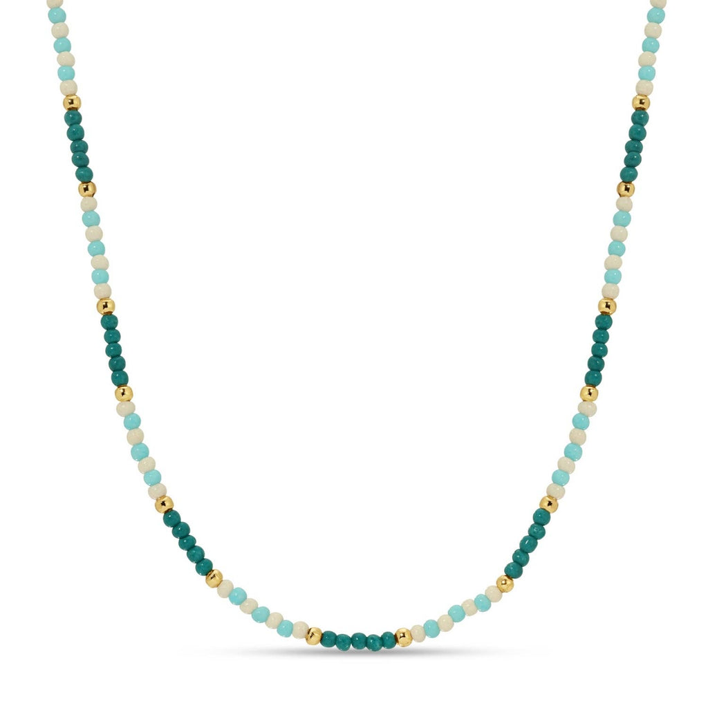 Splendid Iris - Sale - Delicate Seed Bead Necklaces - Assorted: Taupe/Peach/Grey