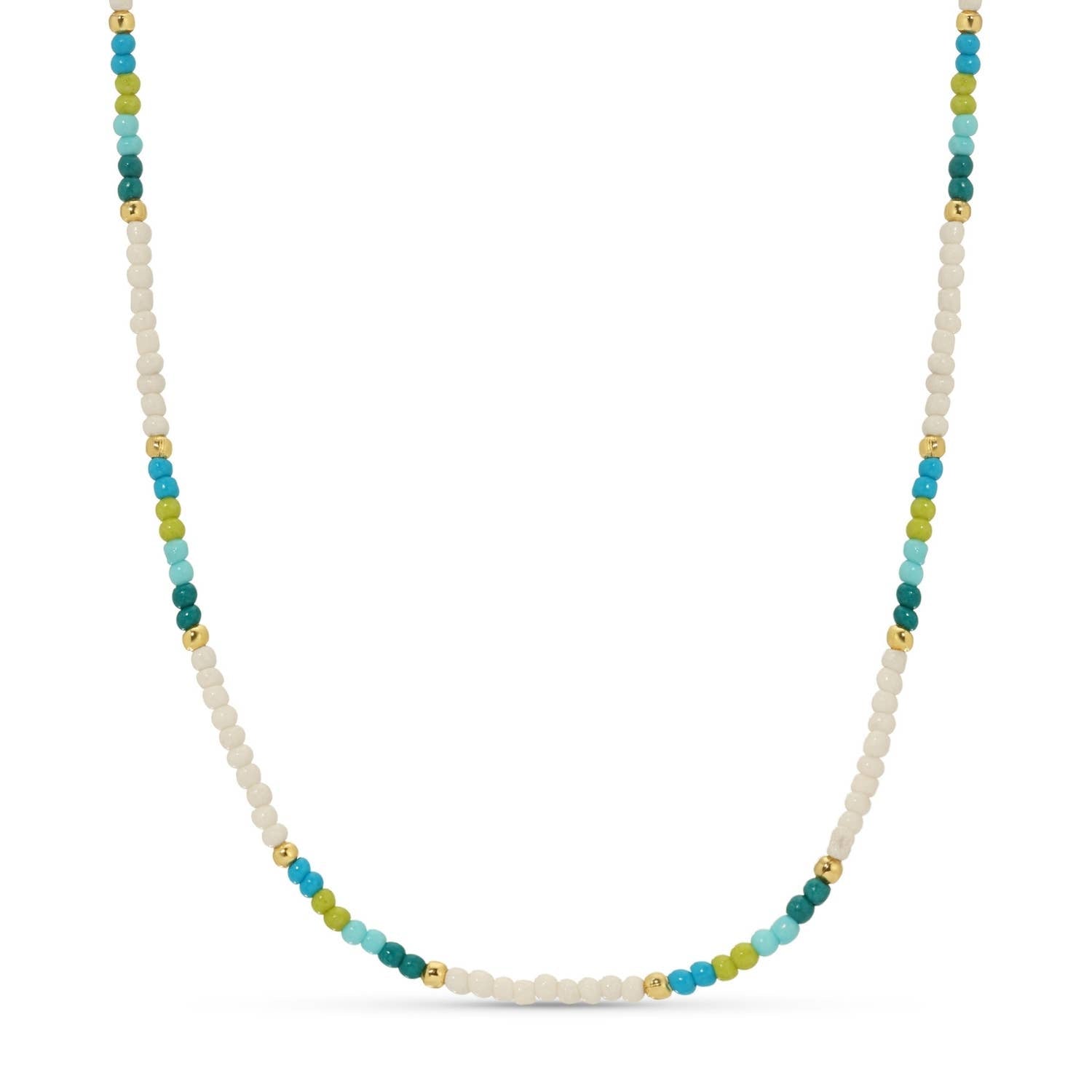 Splendid Iris - Sale - Delicate Seed Bead Necklaces - Assorted: Taupe/Peach/Grey