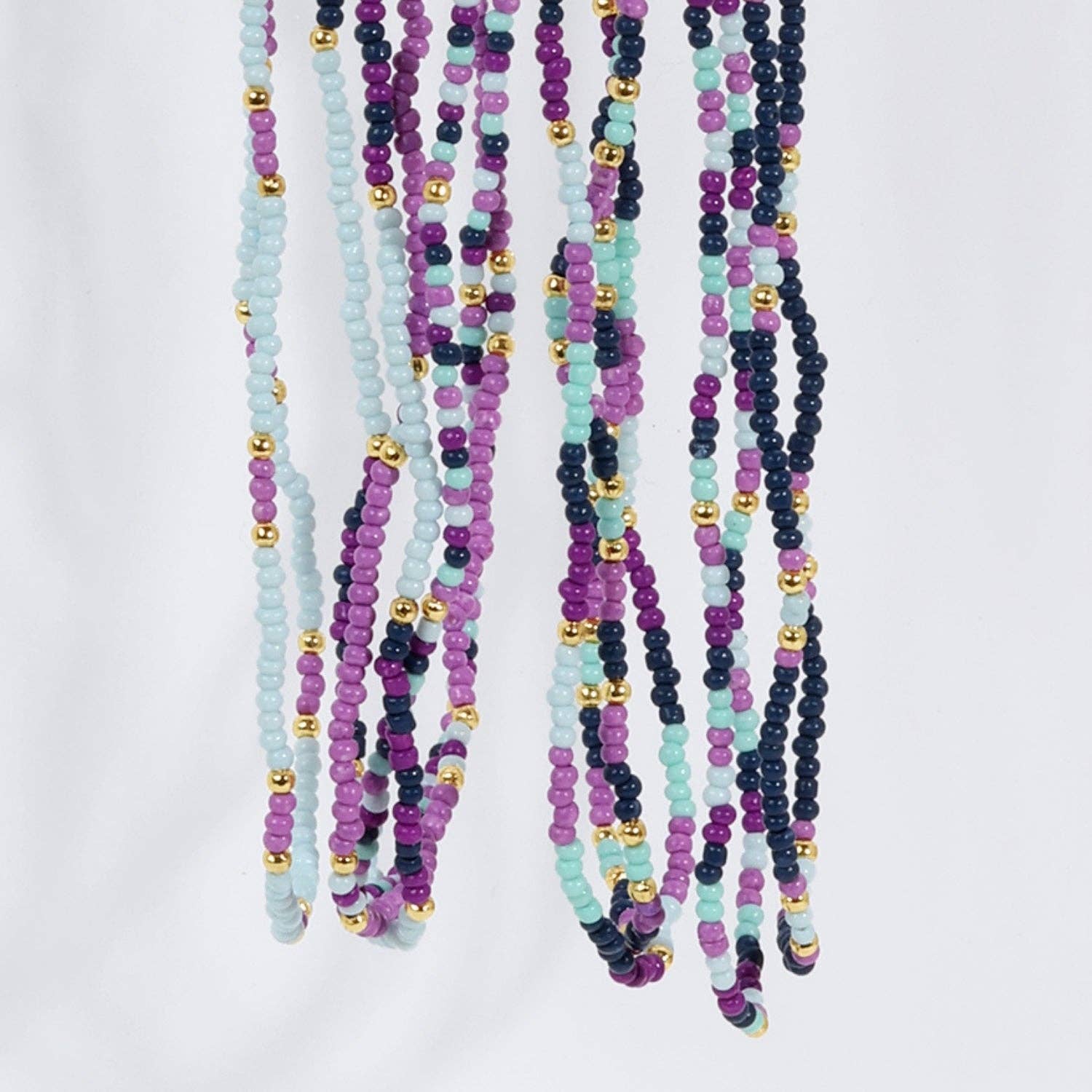 Splendid Iris - Sale - Delicate Seed Bead Necklaces - Assorted: Taupe/Peach/Grey