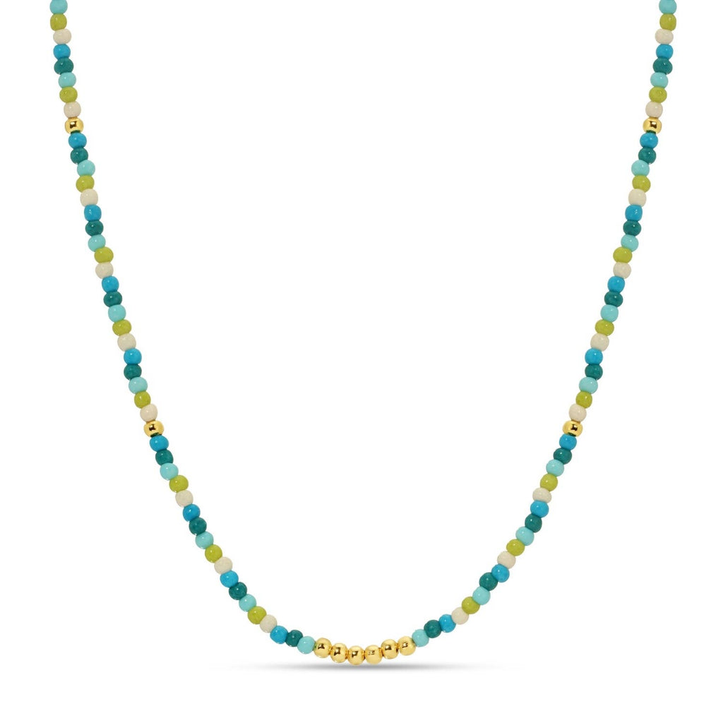 Splendid Iris - Sale - Delicate Seed Bead Necklaces - Assorted: Taupe/Peach/Grey