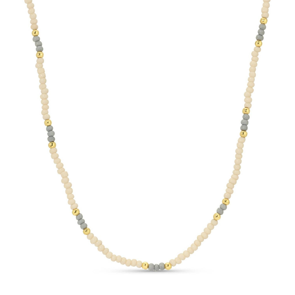 Splendid Iris - Sale - Delicate Seed Bead Necklaces - Assorted: Black/Grey/White