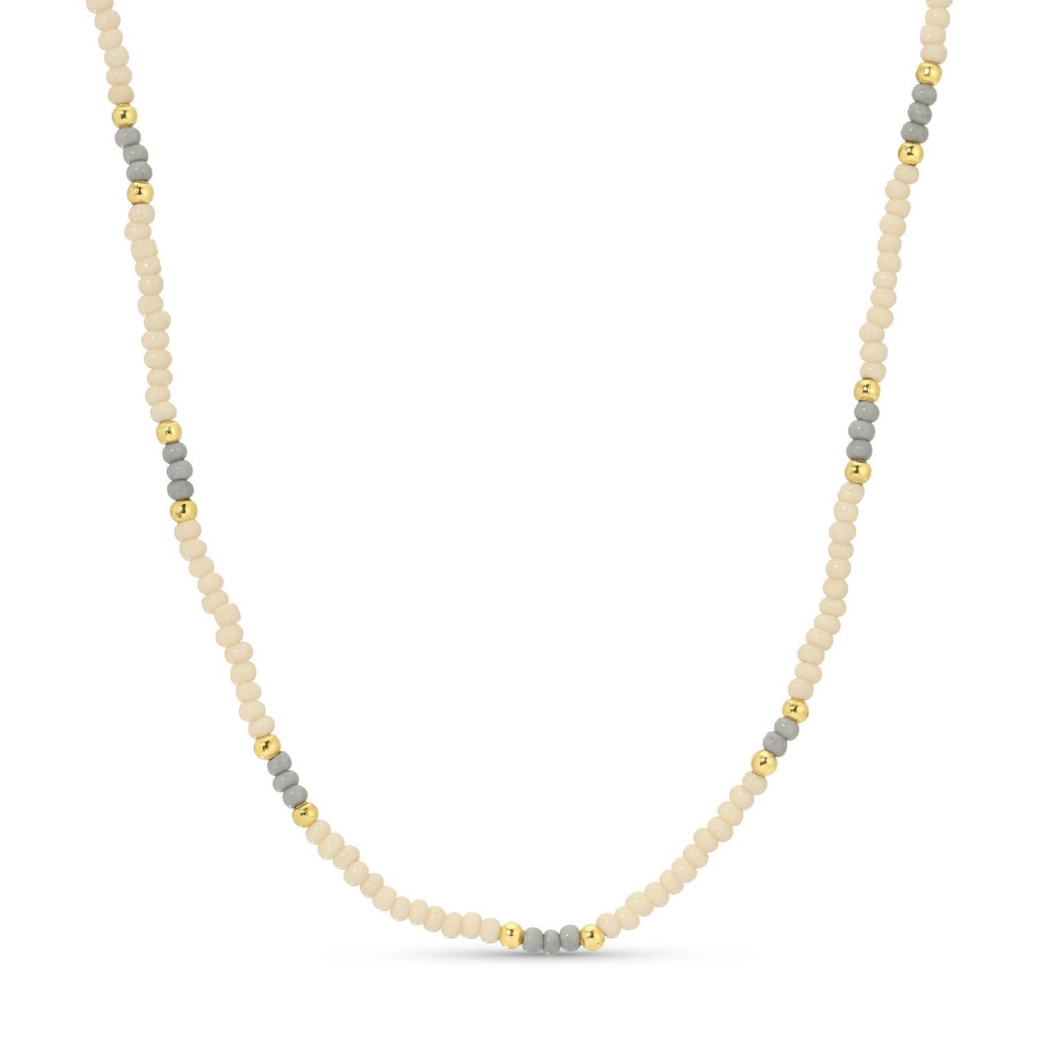 Splendid Iris - Sale - Delicate Seed Bead Necklaces - Assorted: Black/Grey/White