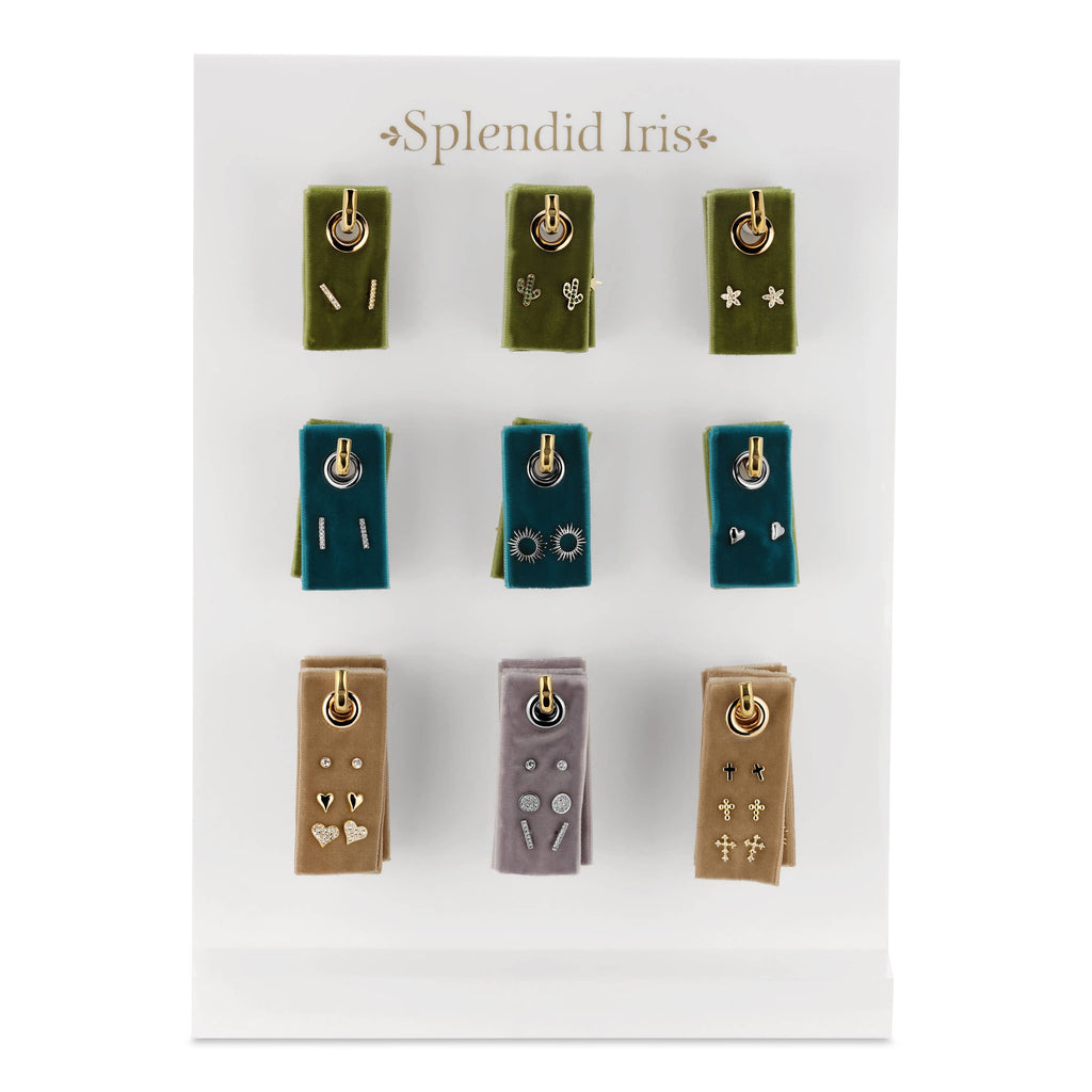 Splendid Iris - Branded 9 Hook Display